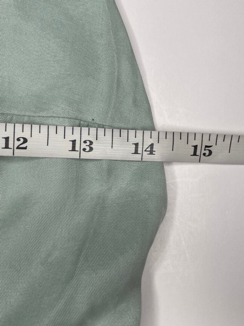 H&M Sage Green Lyocell Halter Maxi Dress Open Back Side Slit Clean Girl Size S - Picture 13 of 16